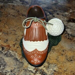 Golf shoe card holder